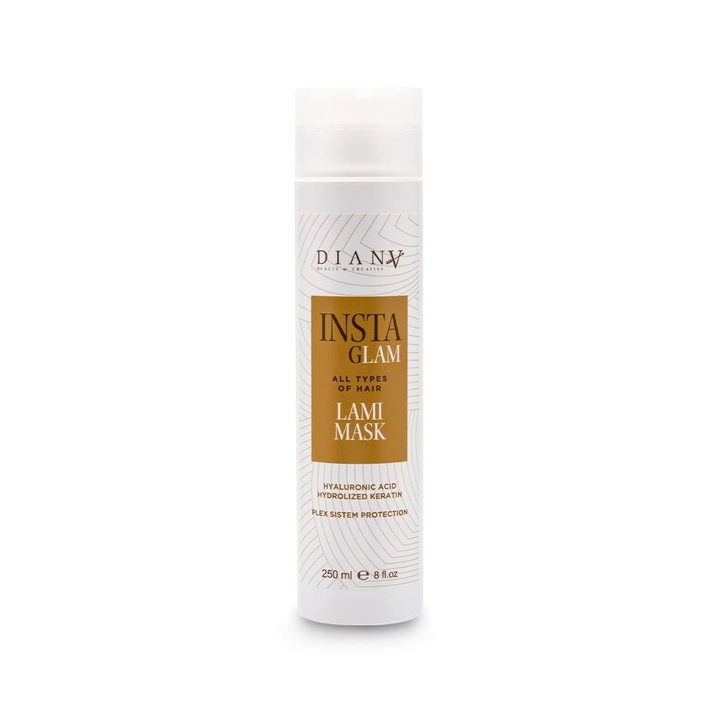 Masca de par DIANA BEAUTY CREATIVE, hidratare si stralucire, 250ml