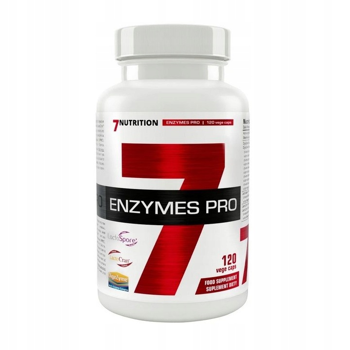 Enzime Pro 7Nutrition, 120 capsule vegetale, suport digestiv, probiotice