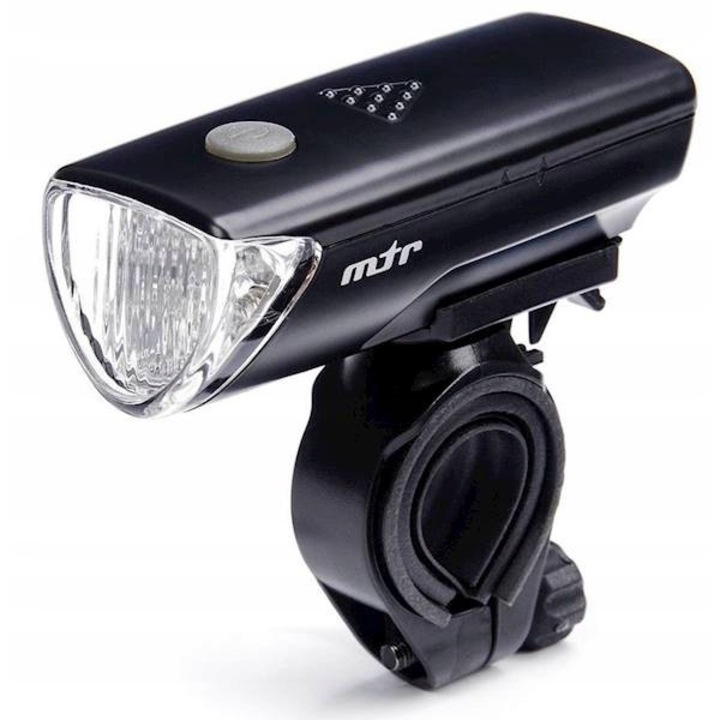 Első kerékpár lámpa, Meteor, 5 LED, Fekete