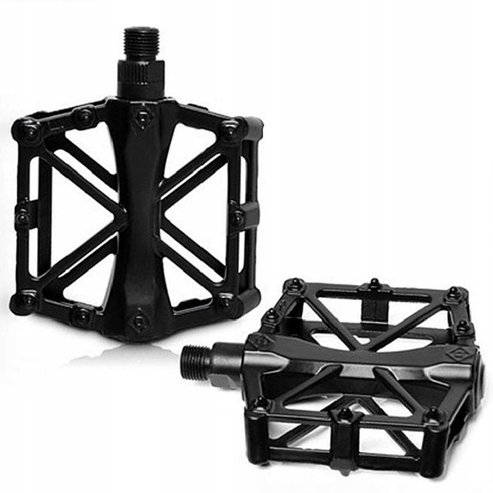 MotoChamp MTB kerékpár pedálok, csúszásmentes, alumínium, fekete, 11x9,5x3cm, szett