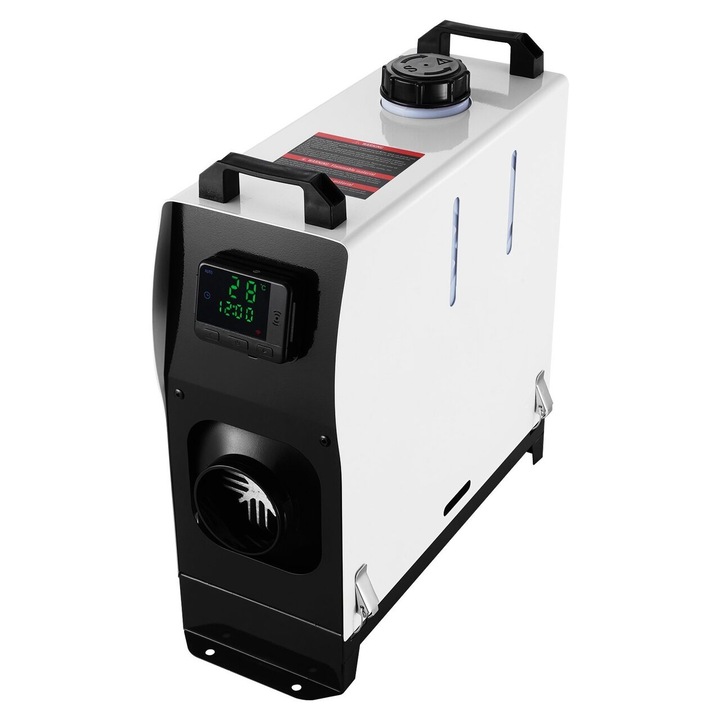 Incalzitor stationar, Sirocou diesel, 8 kW, alimentare 220 V AC, 12/24 V DC, Telecomanda, consum 0.16-0.62 l/h, Rezervor 5 l, 414 x 181 x 406 mm