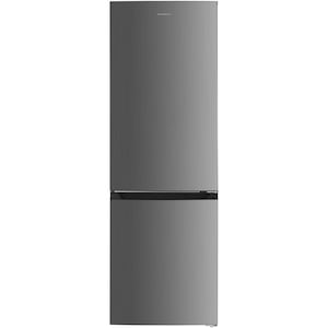 Combina frigorifica Heinner HCNF-HM293XE++, 293 l, No Frost, Clasa E, Iluminare LED, Control electronic, H 185 cm, Inox