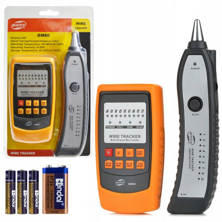 Tester Cabluri Benetech GM60, Deteceaza si Identifica Fire, LED