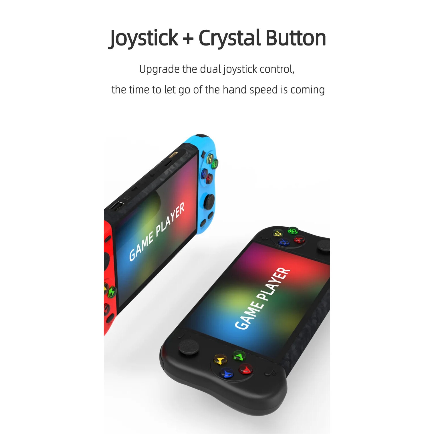 Joc portabil STELS, tehnologie inteligenta, ecran color de 5,1 inchi, HDMI, 10.000 de jocuri, negru