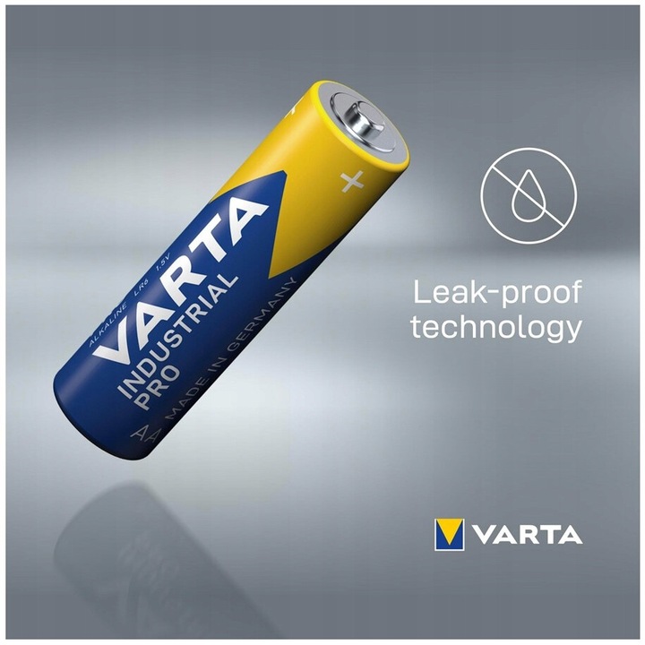 Alkáli elem Varta Industrial AA LR6, 1,5V, kék/sárga