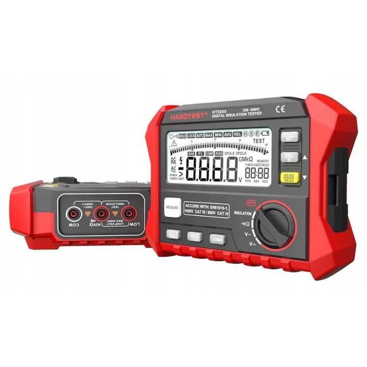 Tester de izolatie Habotest, Multimetru manual, AC/DC, LCD