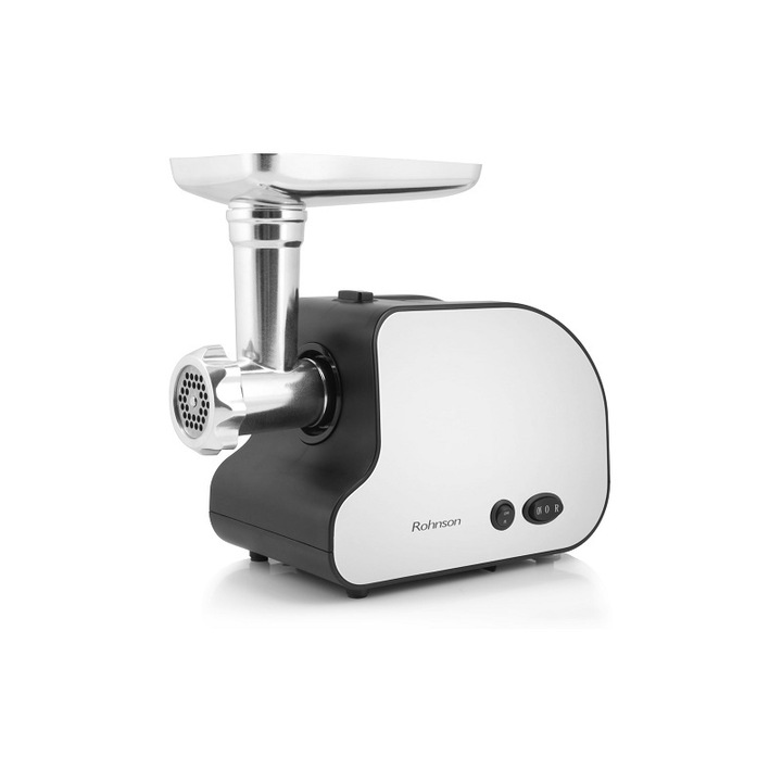 Месомелачка Rohnson R5415, 2000W, Приставка за доматен сок, наденици, Нож от неръждаема стомана, Сребрист
