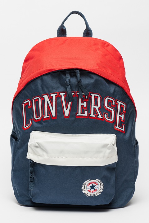 Converse, Rucsac cu imprimeu logo, Rosu, Alb, Bleumarin