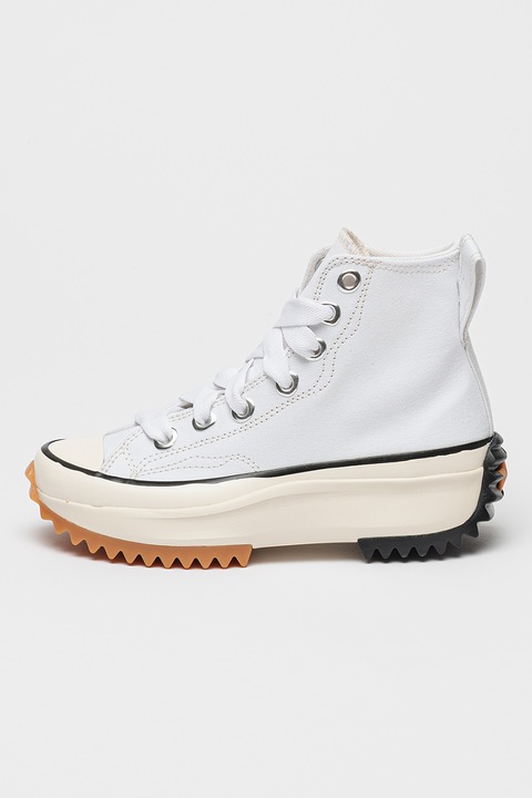 Converse, Pantofi sport flatform cu varf intarit Run Star Hike, Alb/Negru, 38