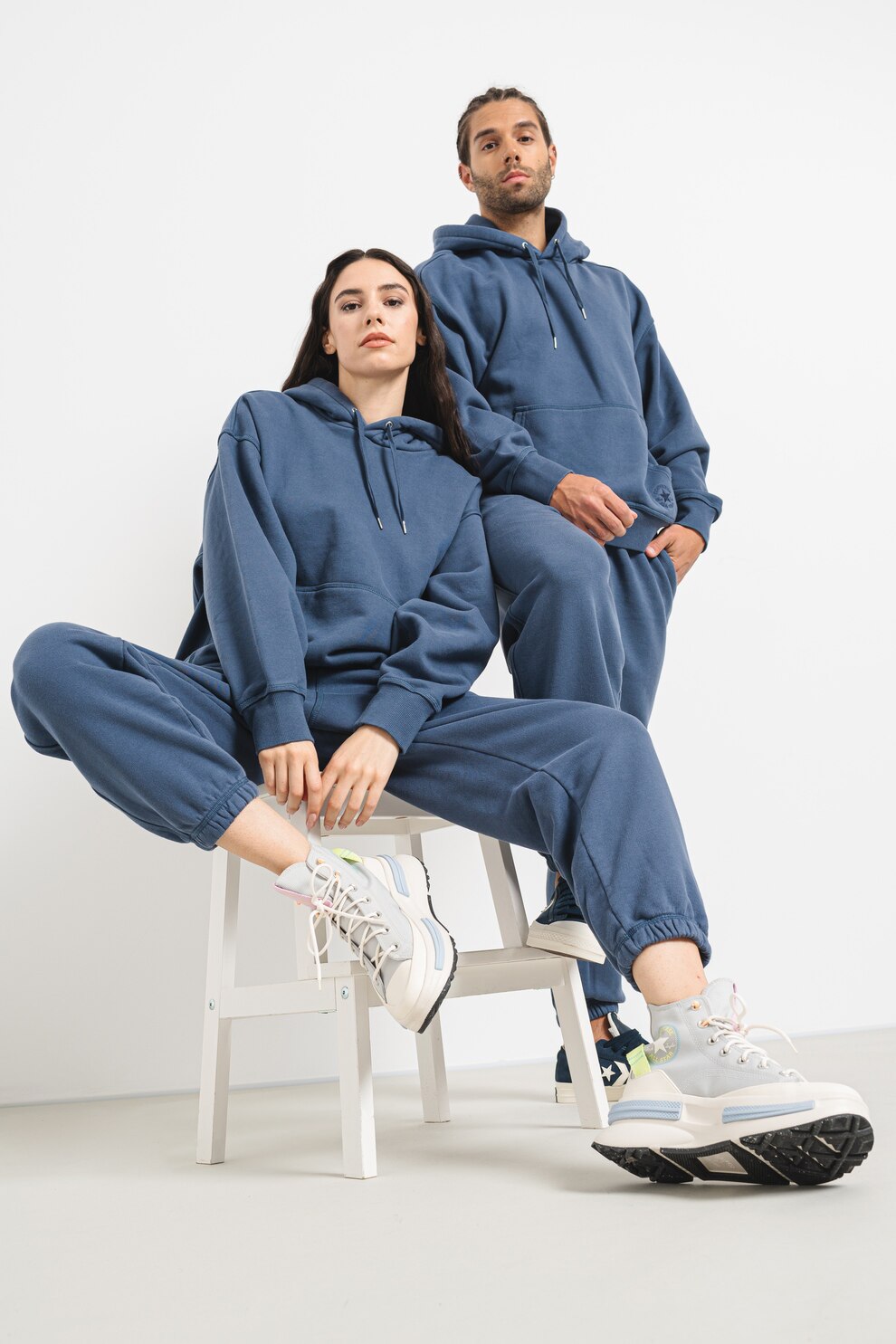 Converse, Hanorac lejer unisex, Albastru prafuit, M - eMAG.ro