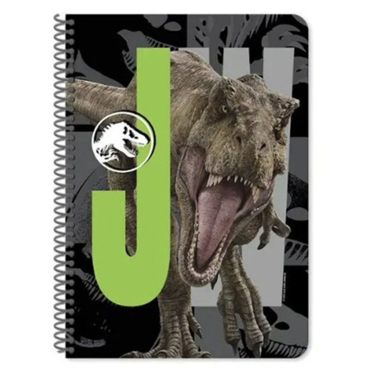 Тетрадка Jurassic T-REX със спирала B5, 60 листа, 17 х 25 см