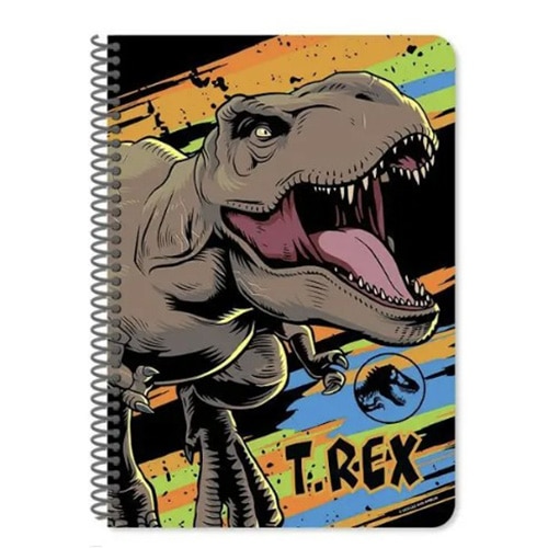 Caiet spira B5, Jurassic, 60 file, 17 x 25 cm