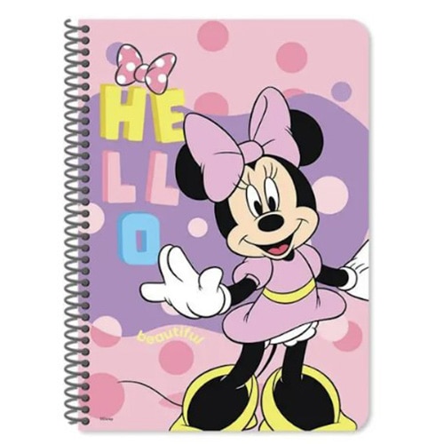 Caiet spira B5 Minnie, 60 file, 17 x 25 cm