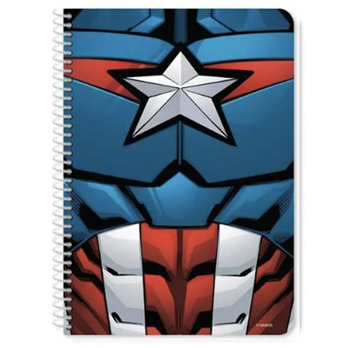 Caiet spira B5 Avengers 60 file, 17 x 25 cm