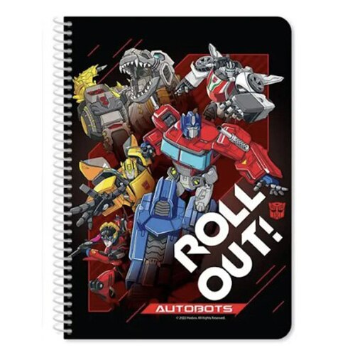 Caiet spira B5, Transformers, 60 file, 17 x 25 cm