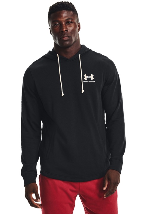 Under Armour, Rival kapucnis sportpulóver, Fehér/Fekete