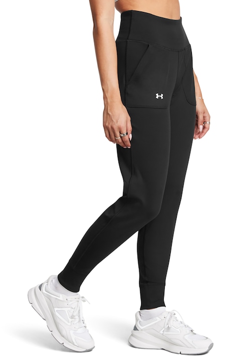 Under Armour, Фитнес панталон Motion с джобове, Избеляло черно