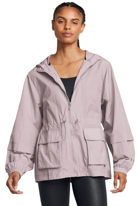 Under Armour, Jacheta cu finisaj rezistent la apa pentru antrenament, Violet prafuit