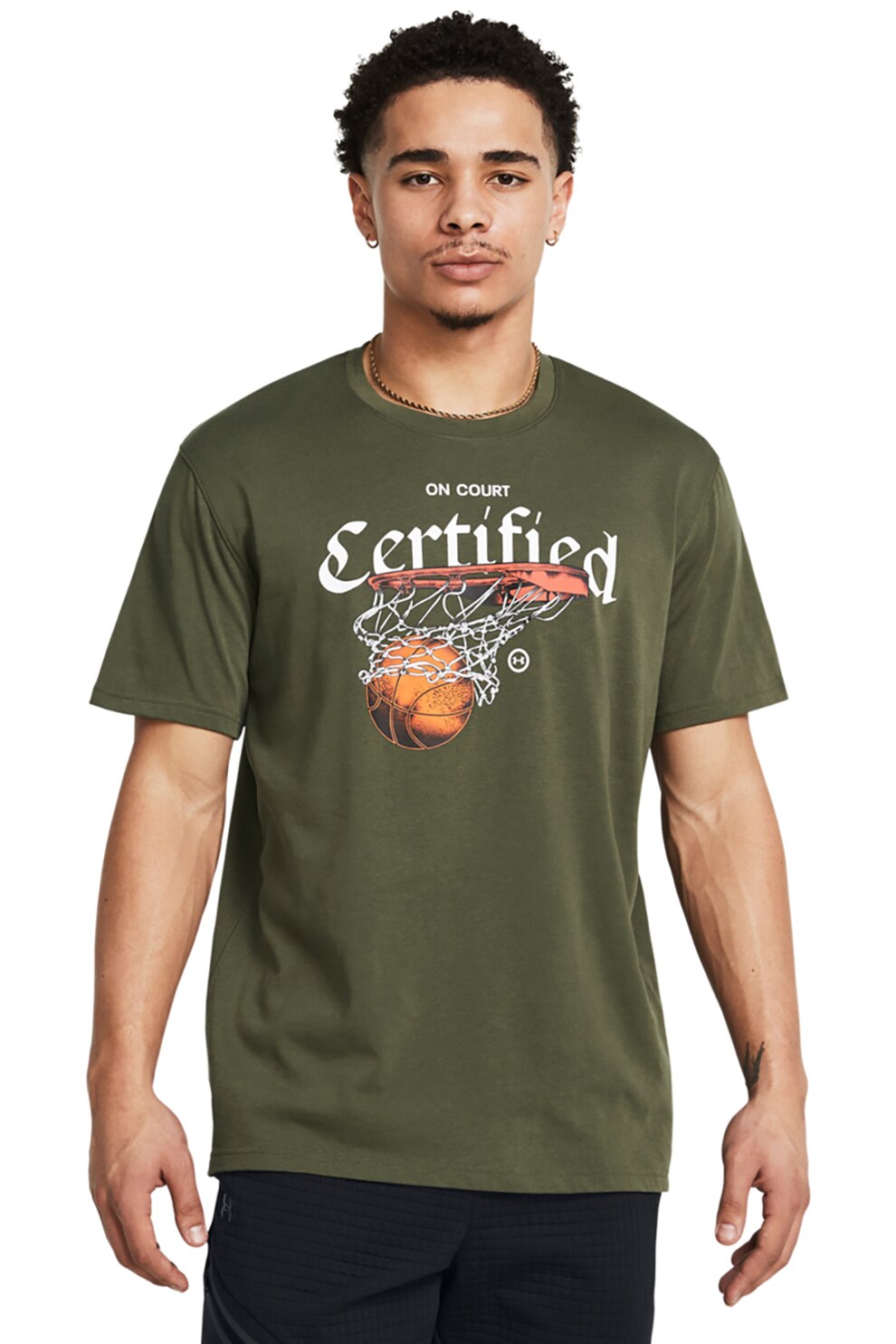 ウェア made hoops Under Armour, Tricou pentru baschet Hoops Summer Daze, Alb