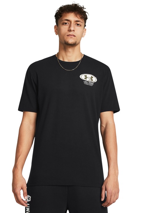 Under Armour, Tricou pentru fitness Grounds, Negru