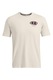 Under Armour, Tricou pentru fitness Grounds, Alb murdar, 2XL