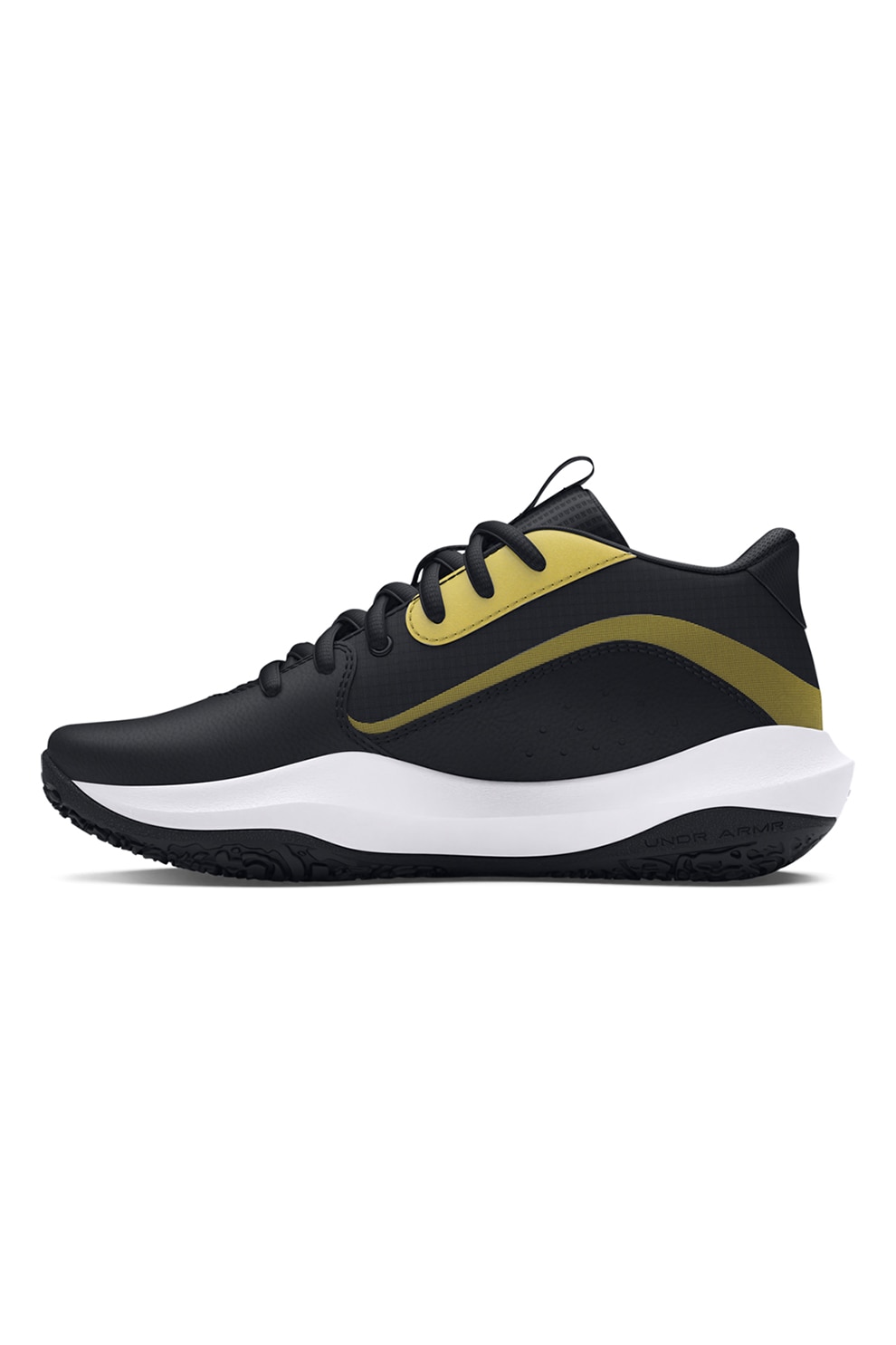 Under Armour, Pantofi pentru baschet Lockdown 7, Auriu, Negru, 36 EU