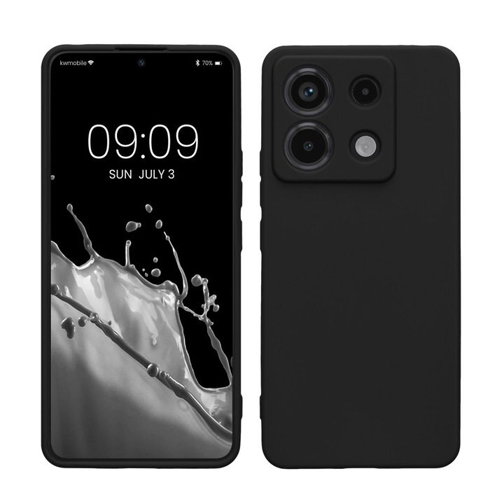Силиконов протектор за смартфон kwmobile, за Xiaomi Redmi Note 13 Pro 5G/Poco X6, прозрачен, матов