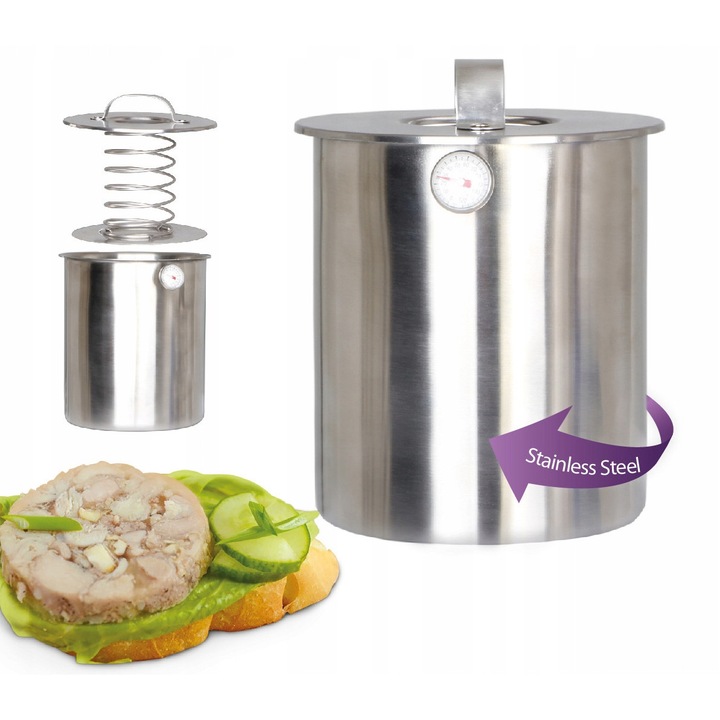 Presa pentru sunca Kamille cu termometru, aparat pentru sunca din inox 2.5 L - KM6513