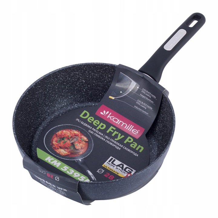 Kamille serpenyő, márvány, indukciós, 28x8,5cm