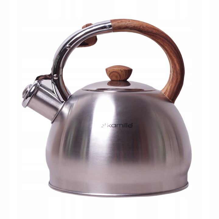 Kamille KM-0694N teáskanna, rozsdamentes acél, 2L, indukciós kompatibilis, fekete