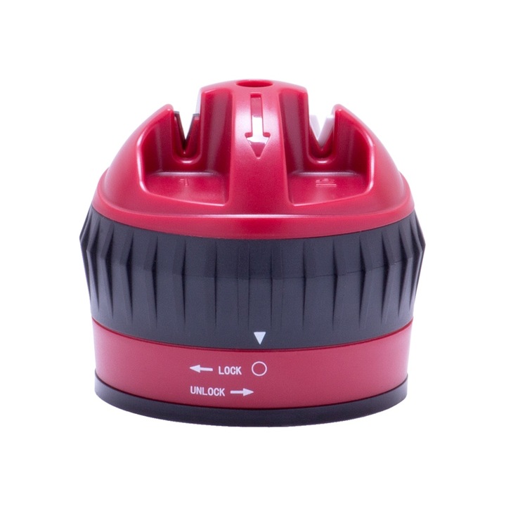 Ascutitoare cutite Kamille KM-5702, dubla faza, antiderapanta, 6x6x6.5cm