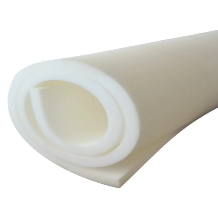 Placa de Burete, 60x120 cm, grosime 5 cm, Spuma poliuretanica, Tapiterie, Alb, Densitate 21kg/m³, DIY, Termoizolant