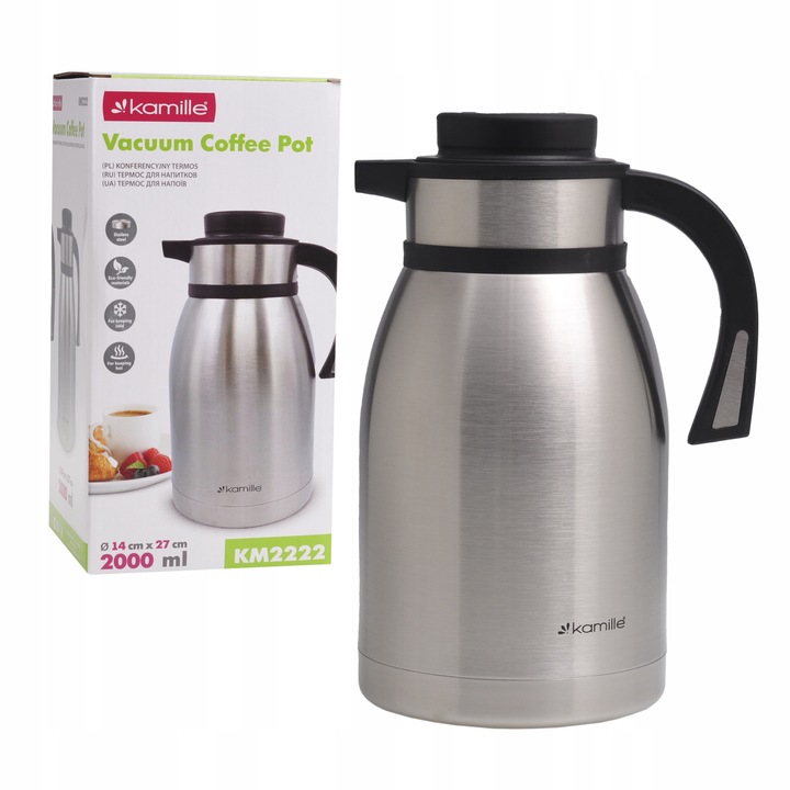 Termos, Kamille, KM-2222, izolatie termica, inox, 2L