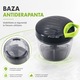 Tocator manual de Legume si Fructe, 500 ml, Feliator manual cu 3 Lame din Otel inoxidabil, Corp plastic si Acril, Actionare cu sfoara, Baza antiderapanta, Blocare capac, Kamille KM-3001