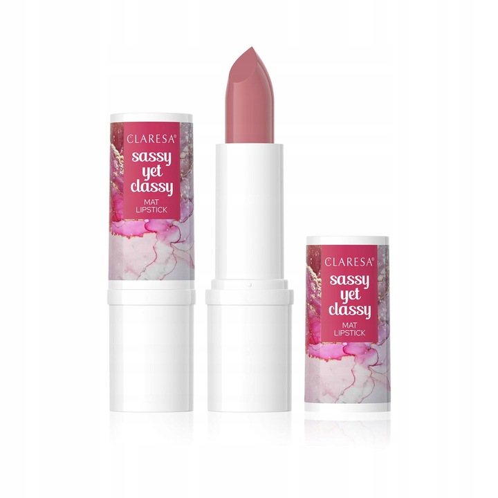 Ruj mat Claresa SASSY YET CLASSY, TEASE 14, hidratant, long-lasting