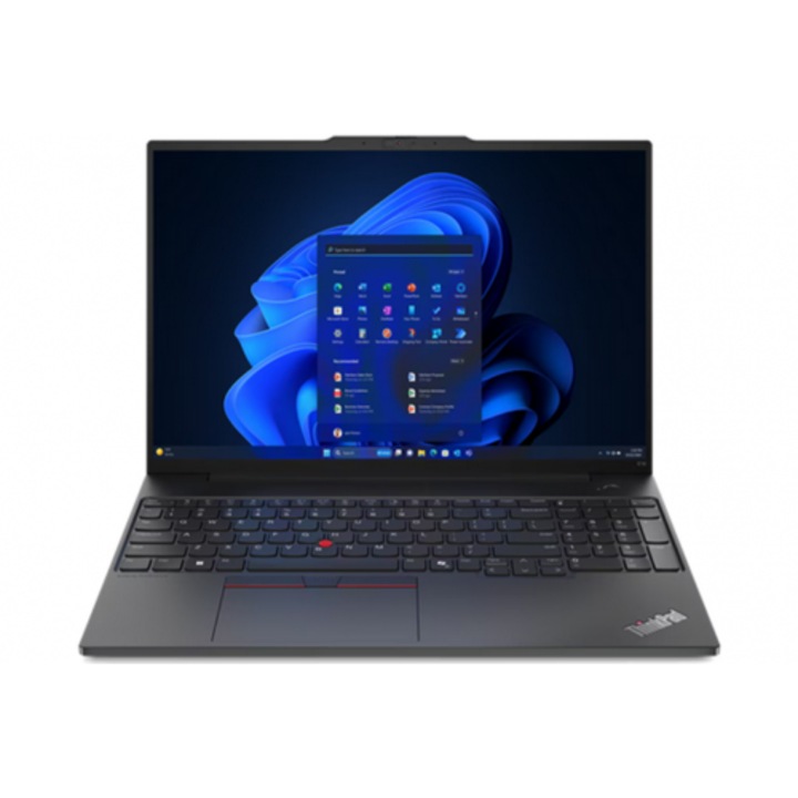 Lenovo ThinkPad E16 G2 laptop, 16" WUXGA, Intel® Core™ Ultra 5 125U 4,3 GHz-ig, 16 GB RAM DDR5 5600, 512 GB SSD, Intel Graphics, Windows 11 Pro, Graphite Black DDR5