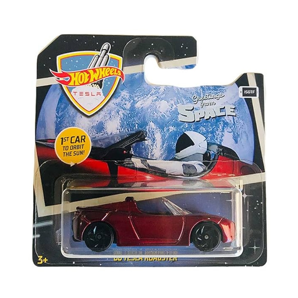 Hot Wheels '08 Tesla Roadster метален автомобил, колекция