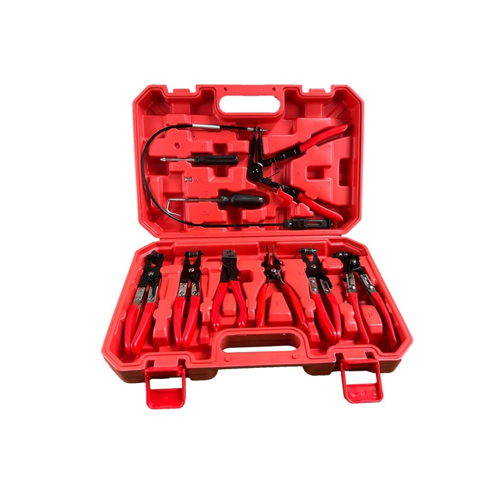 Комплект клещи за скоби водни съединения и маркучи, Gebo Tools, 9 бр
