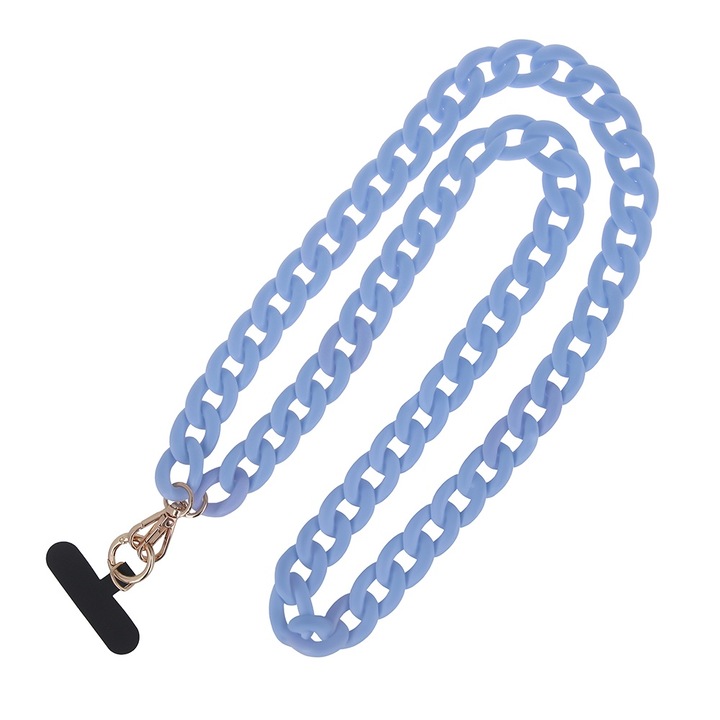 Snur Strap pentru Telefon, Compatibilitate Universala, G-Tech Fashion Chain, Atasabil, Material plastic, Rezistent si Practic, Lila