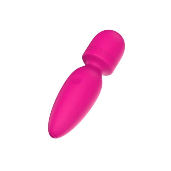 Mini vibrátor készlet, szilikon, 10 vibrációs mód, vízálló IP65, rózsaszín, 110,5x30 mm