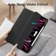 Husa Inteligenta compatibila cu Apple iPad Air 13 2024/2025/Pro 2022/2021/2020 12.9", MagneticX, CASEY STUDIOS™, Unghiuri Ajustabile, Suport Stylus Pen, Carcasa Flexibila, Functie Auto Sleep/Wake &Touch ID, Subtire si Usoara, Negru