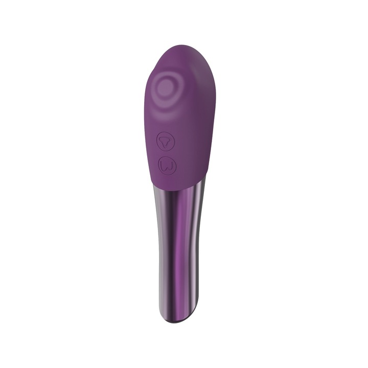 Вибратпр Beautifly Vibrator, 10 нива на интензивност, 5 режима на работа, IPX7 водоустойчивост, Антиалергичен силикон, USB-C зареждане, Лилав