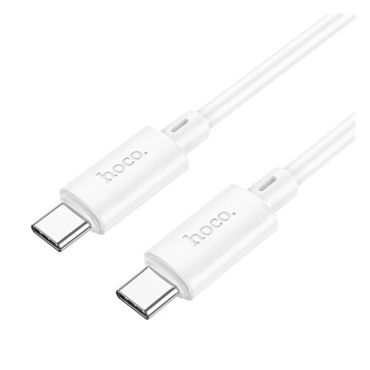 Hoco x88 adatkábel, type-c - type-c, 60w, pd gyorstöltő, 100cm, fehér