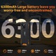 OUKITEL WP32 mobiltelefon, Dual SIM, 12GB RAM+128GB ROM (1TB bővíthető), 4G, vízálló, robusztus és zuhanásálló, narancs