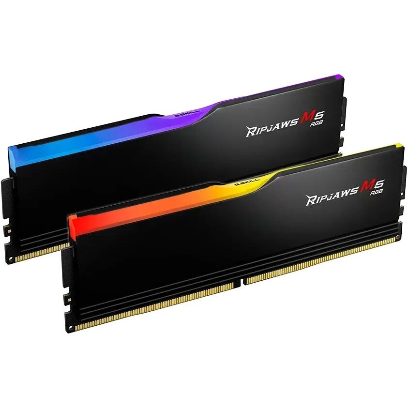 メモリー G.Skill DDR5-6000 RAM32GB(2x16GB) Memorie RAM G.Skill 32GB DDR5 6000MHz Kit (2x16GB), RGB, Negru