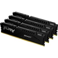 Memorie Kingston FURY Beast Black XMP, 128GB (4x32GB) DDR5, 5200MT/s CL40
