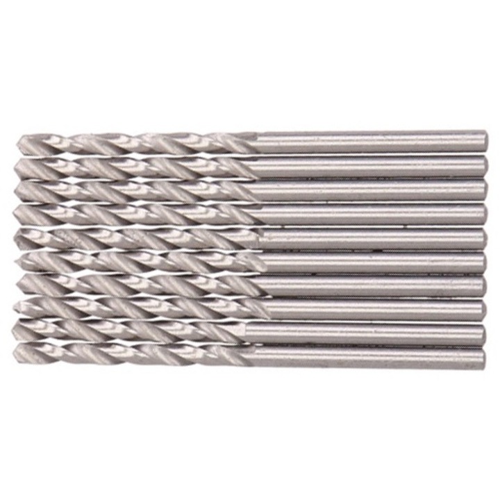Set 10 bucati burghiu pentru metal BOSCH, diametru burghiu 3mm, lungime totala 61mm, lungime de lucru 33mm