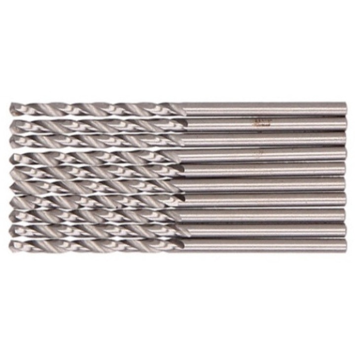 Set 10 bucati burghiu pentru metal BOSCH, diametru burghiu 2.5mm, lungime totala 57mm, lungime de lucru 30mm