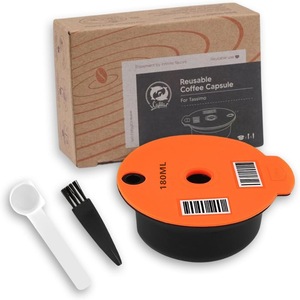 Capsule Cafea Reutilizabile din Otel Inoxidabil, compatibile cu Aparate Bosch Tassimo, Set, 180ml