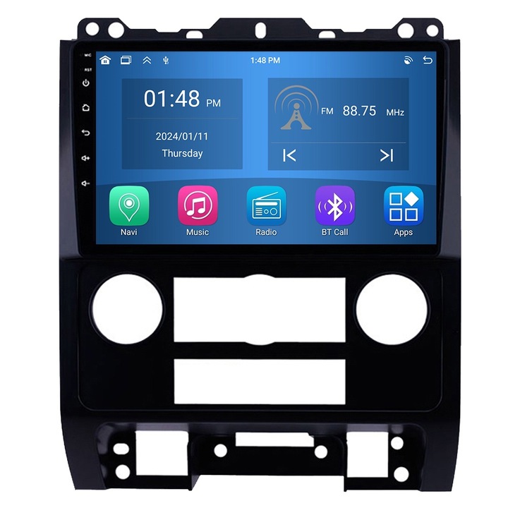 Roverone, GPS-navigáció Ford Escape Mercury Mariner 2 2007-2012 CarPlay Android Auto sztereó rádió Bluetooth 4GB RAM, 64GB ROM